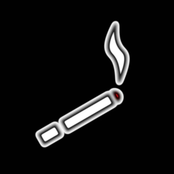 Cigarette Icon Black Background Illustration — Stock Photo, Image