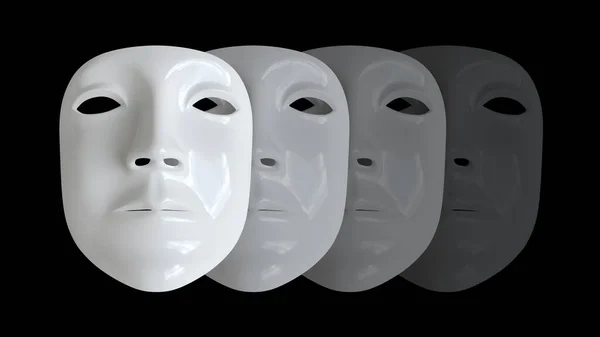 Máscara Fondo Negro Ilustración —  Fotos de Stock