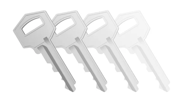 Key White Background Illustration — Stock Photo, Image