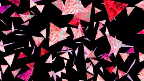 Particules volantes en fond noir. Des images en boucle. Illustration 3D .