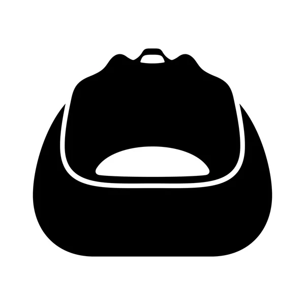 Τσάντα φασολιών, σκιά εικόνα — Διανυσματικό Αρχείο