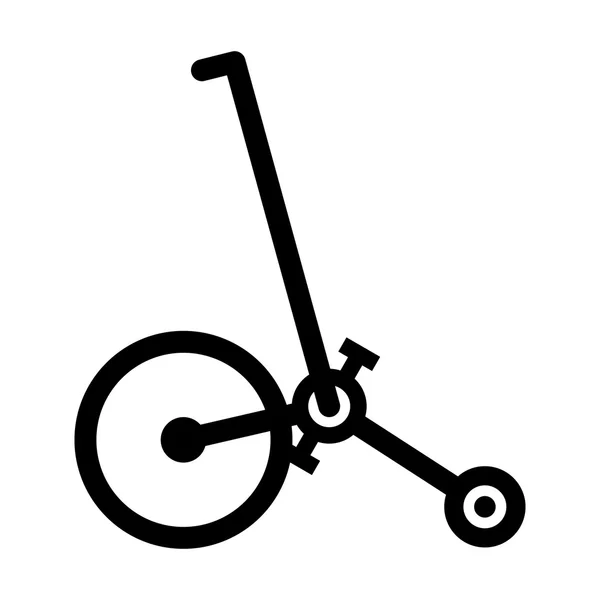 Halfbike, imagen de sombra — Archivo Imágenes Vectoriales