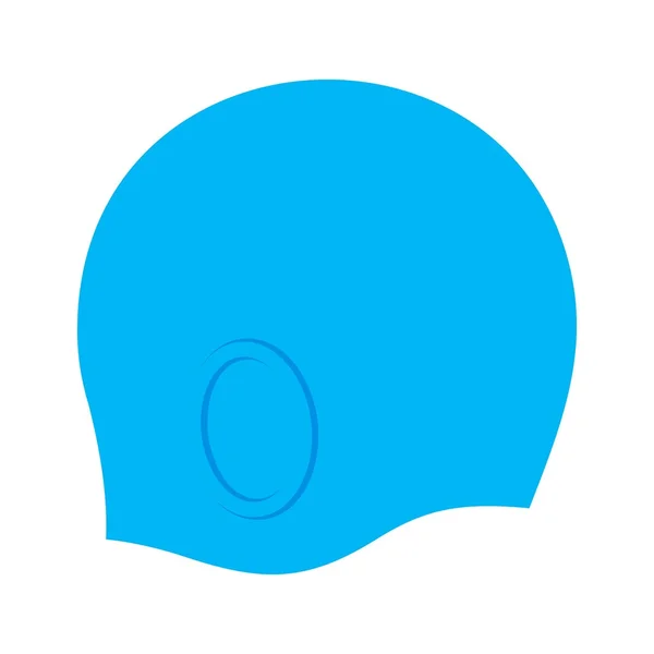 Gorra de natación, imagen de sombra — Vector de stock