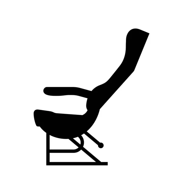 Asiento de la aerolínea (posición cómoda ) — Archivo Imágenes Vectoriales