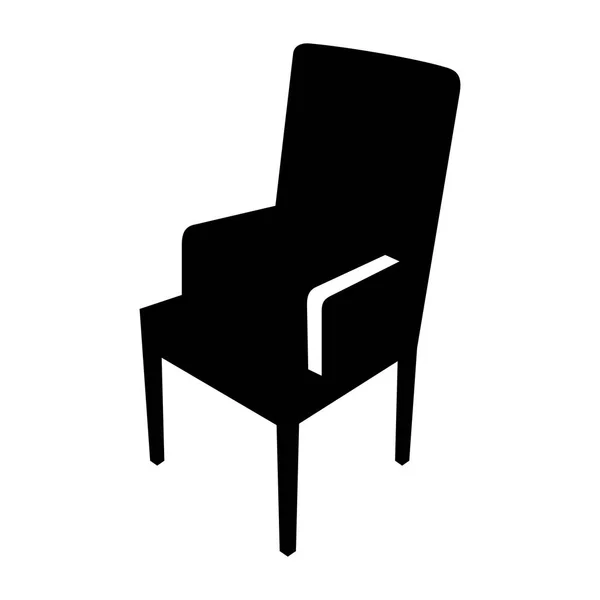 Fauteuil, image de l'ombre — Image vectorielle