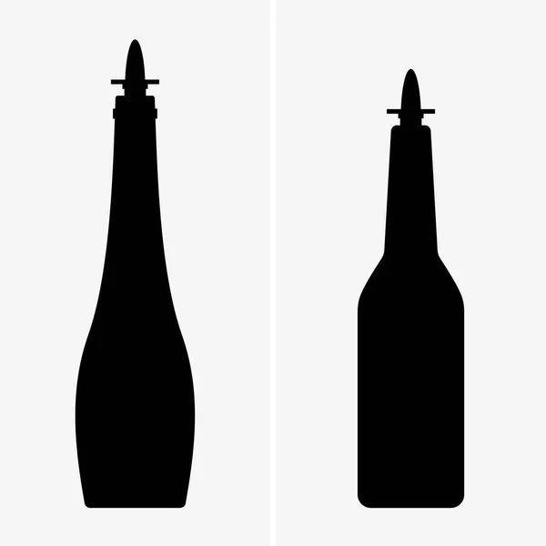 センス ボトル、陰影画像 — ストックベクタ
