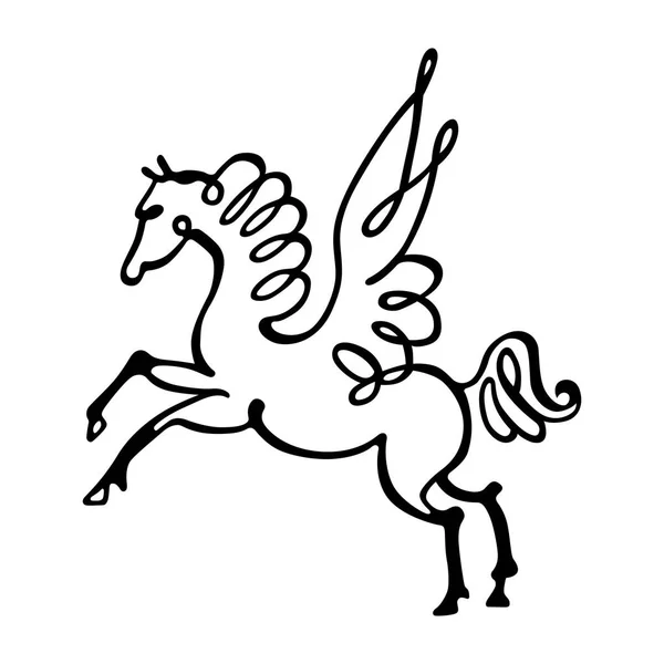 Stylizované koně, obrázek — Stockový vektor