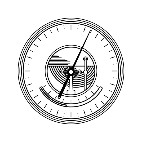Barometer, voorplaat — Stockvector