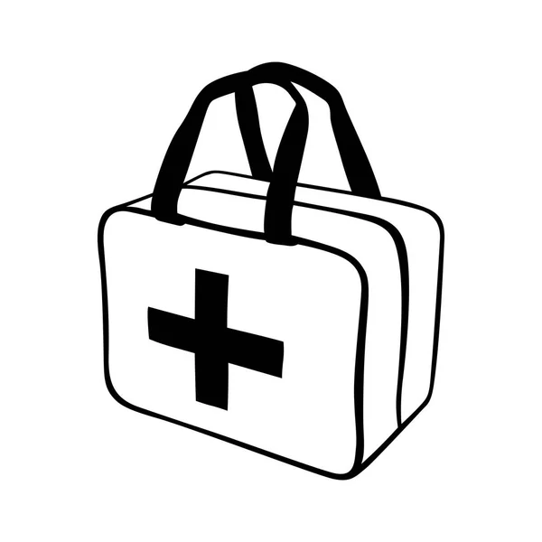 İlk yardım çantası — Stok Vektör