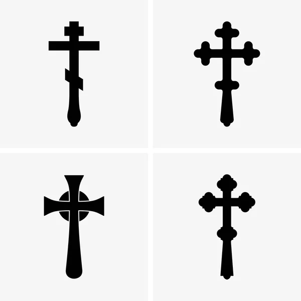 Set di croci di benedizione — Vettoriale Stock