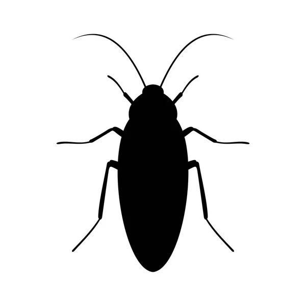 Hamam böceği, gölge resim — Stok Vektör