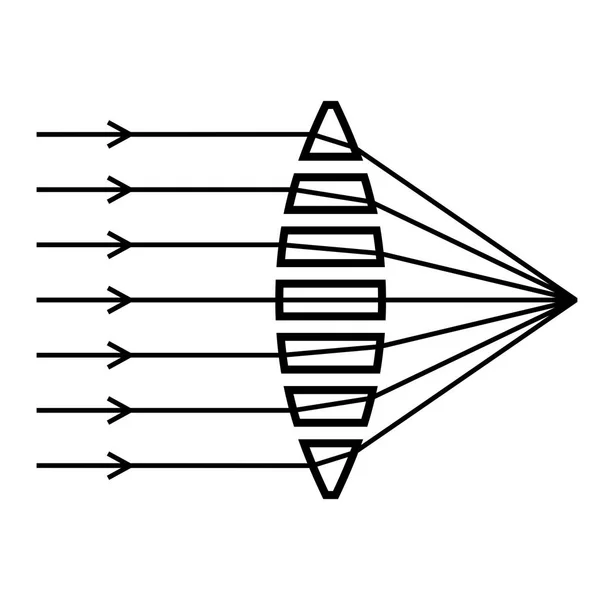 Regeling van de optica — Stockvector