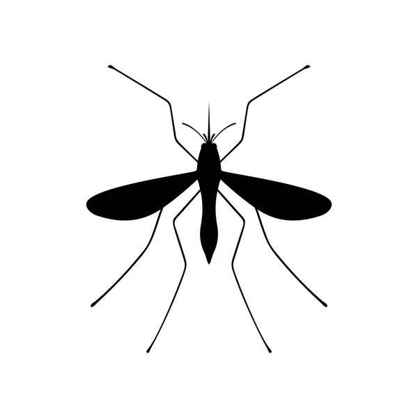 Mosquito, imagen de sombra — Archivo Imágenes Vectoriales