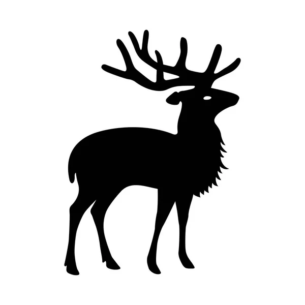 Deer, shade picture — Stock Vector