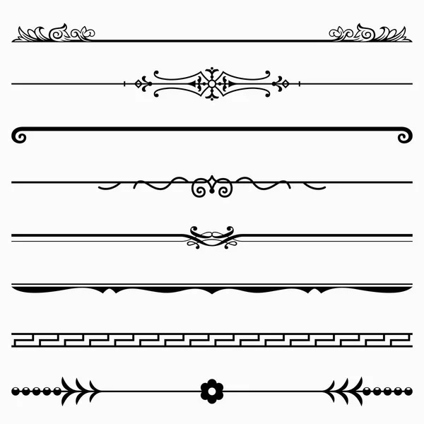 Aantal scheidingslijnen — Stockvector