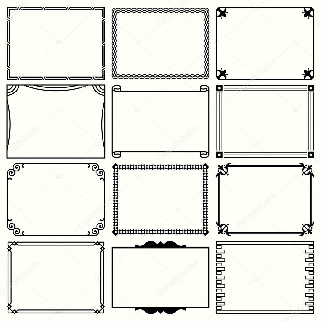 Decorative simple frames 