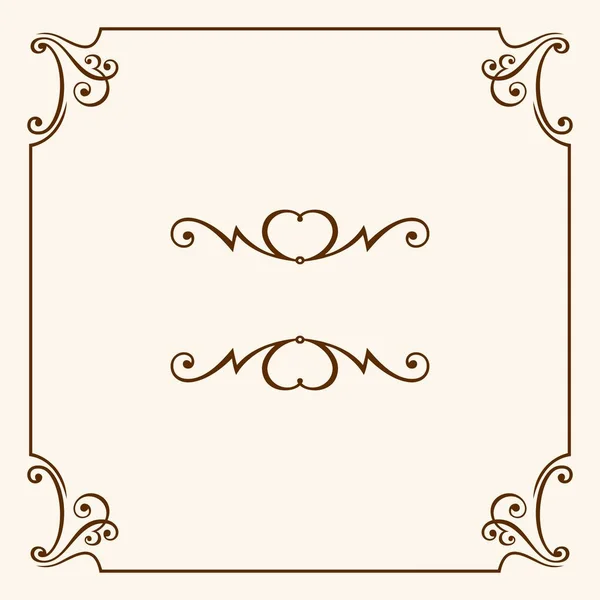 Elegant decorative frame — Stock Vector