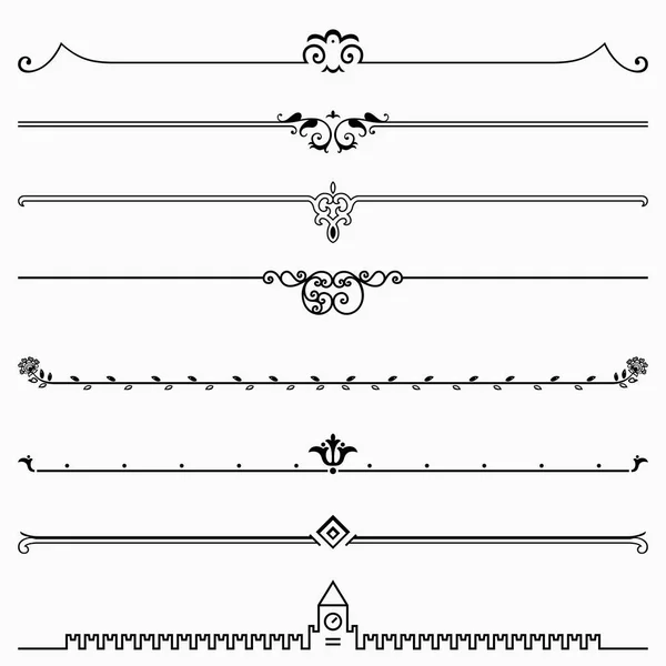 Conjunto de oito divisores —  Vetores de Stock