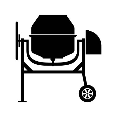 Beton mikseri, gölge resim