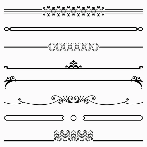 Aantal scheidingslijnen — Stockvector