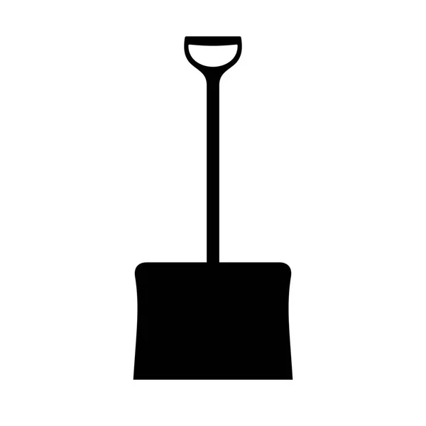 Snow shovel, shade picture — Stock Vector