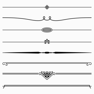 Set of dividers clipart