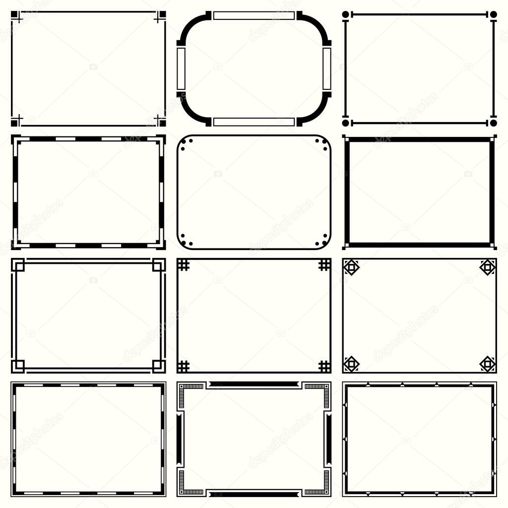 Decorative simple frames