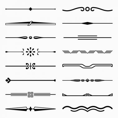 Kısa dekoratif bölücüler