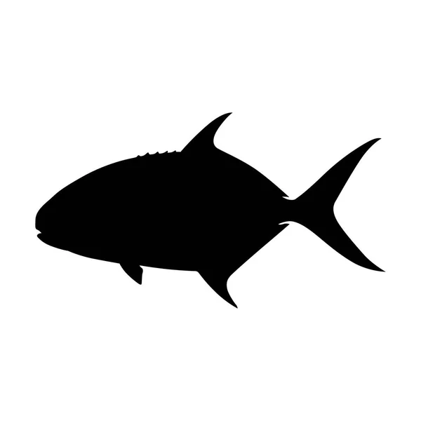 Pompano (Trachinotus) pictogram — Stockvector