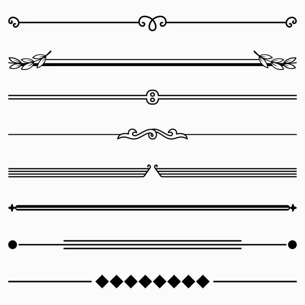 Divisores florais decorativos — Vetor de Stock