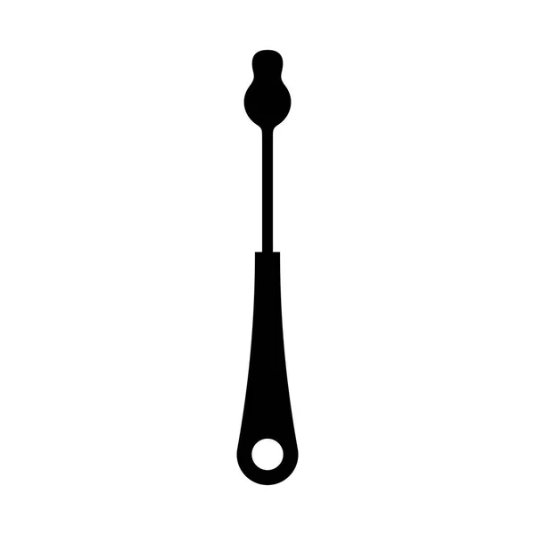 Icône de cuillère de nettoyage d'oreille — Image vectorielle