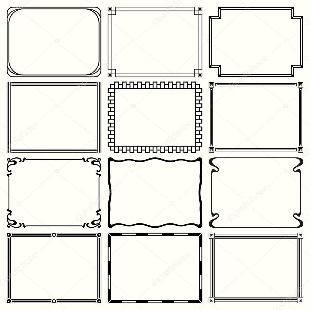 Decorative simple frames