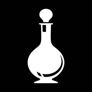 Bir cam kap ile şarap sürahi