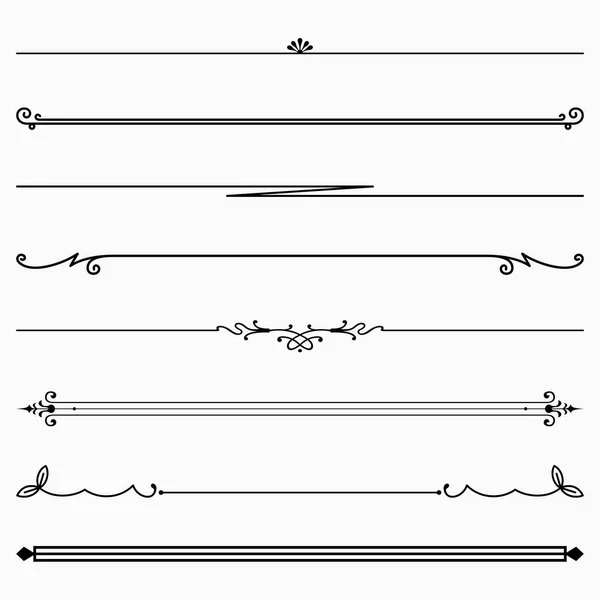 Divisores florais decorativos — Vetor de Stock