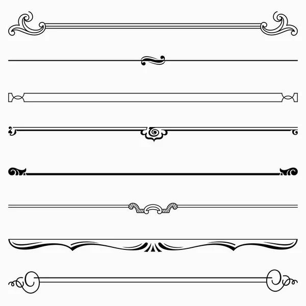 Texto vintage ornamento caligráficas elementos — Vector de stock