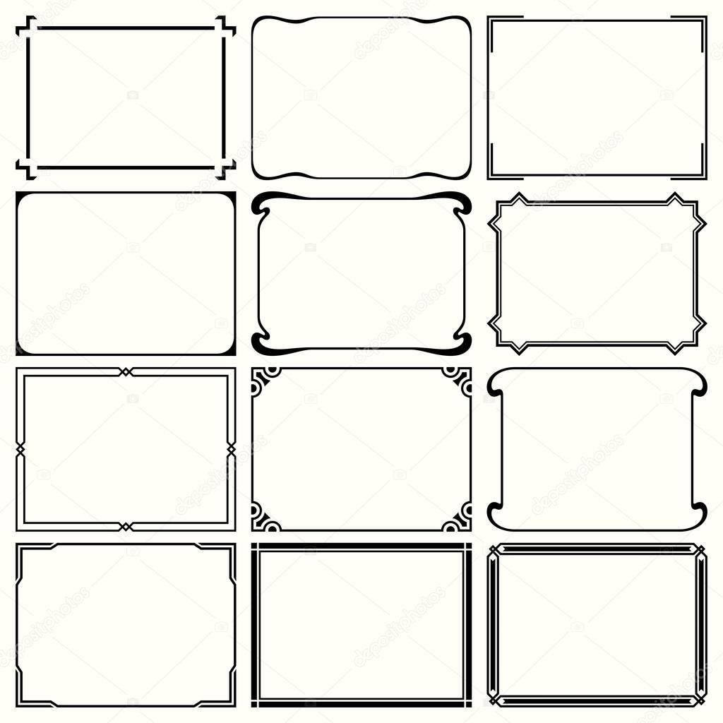 Decorative simple frames