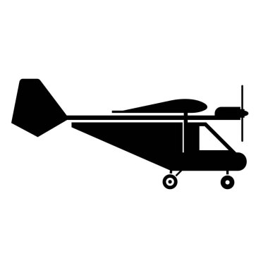 Ultralight havacılık, uçak, gölge resim