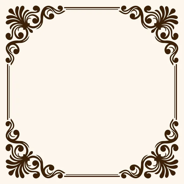 Frame Met Decoratieve Hoeken — Stockvector