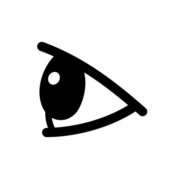 Vista Laterale Dell Occhio Immagine Ombra — Vettoriale Stock