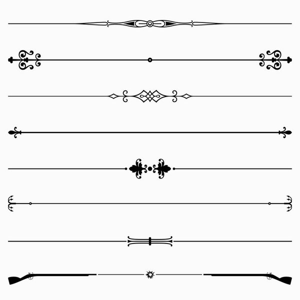 Набор из восьми декоративных делителей
