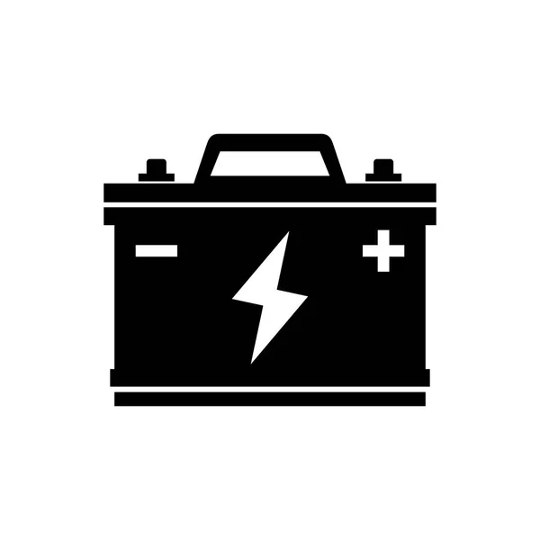 Auto Batterijpictogram Schaduw Picture — Stockvector