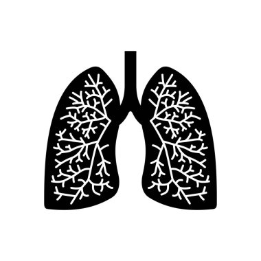 İnsan akciğer simgesi, görünüm bölümünde