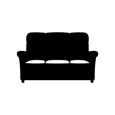 Retro koltuk simge, gölge resim