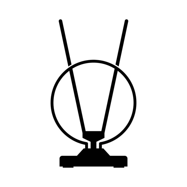 Antenn Ikon Skugga Bild — Stock vektor