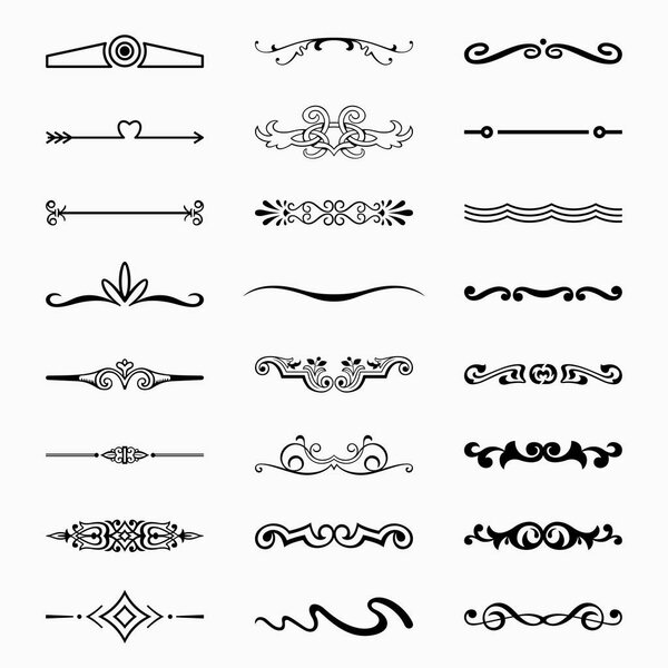 Set of mini dividers