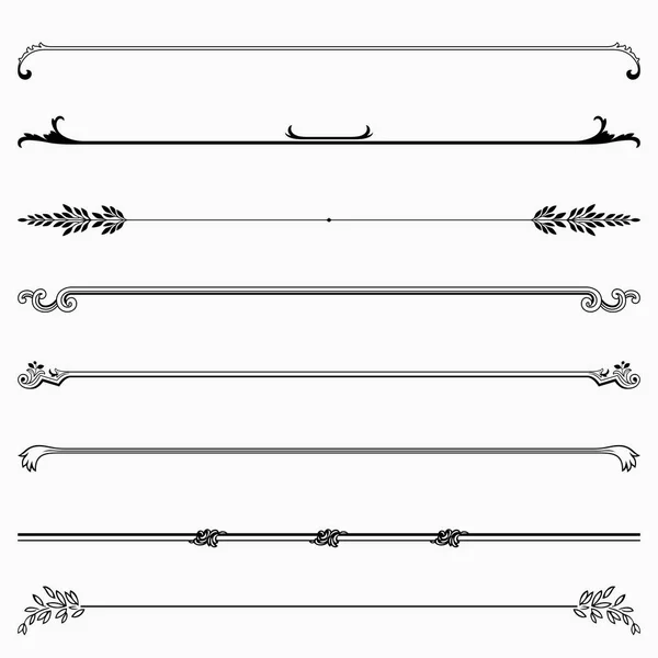 组的装饰分隔线 — 图库矢量图片