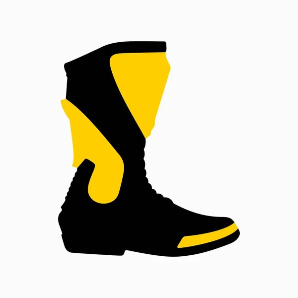 Motocicleta Moto Caballo Botas Activas — Vector de stock