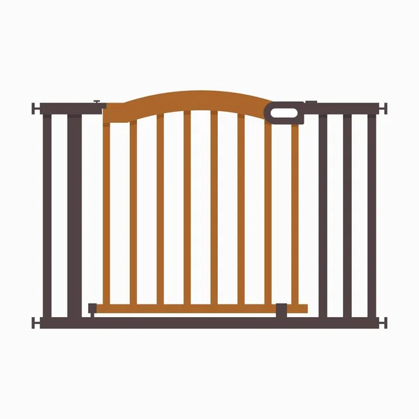 Puertas Escalera Seguridad Para Pequeños Bebés Niños — Vector de stock