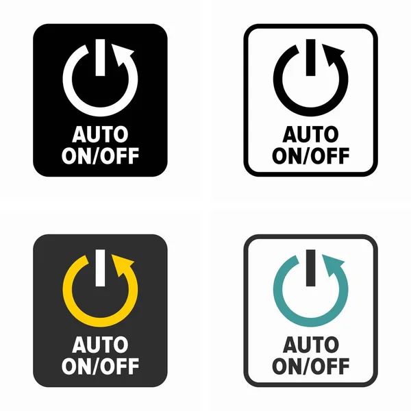 Símbolo Botón Encendido Automático — Archivo Imágenes Vectoriales