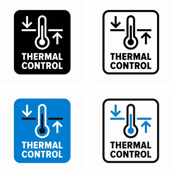 Sistema Control Térmico Señalización Ingeniería Tecnología — Archivo Imágenes Vectoriales